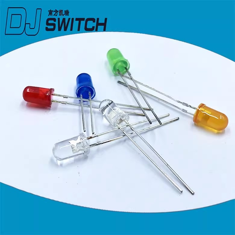 有边 3mmLED发光二极管 红 蓝 白 黄 绿 紫 橙色灯